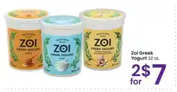 Albertsons Zoi Greek Yogurt - 32 oz offer
