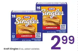 Albertsons Kraft Singles - 12 oz., select varieties offer