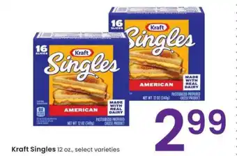 Albertsons Kraft Singles - 12 oz., select varieties offer