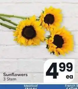 Albertsons Sunflowers - 3 Stem offer