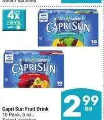 Albertsons Capri Sun Fruit Drink - 10 Pack, 6 oz., Select Varieties offer