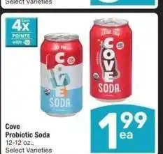 Albertsons Cove Probiotic Soda - 12-12 oz., Select Varieties offer