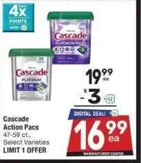 Albertsons Cascade Action Pacs - 47-59 ct., Select Varieties offer