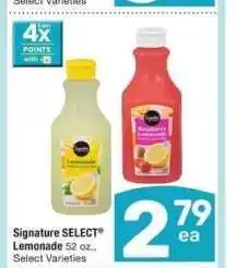 Albertsons Signature SELECT Lemonade - 52 oz., Select Varieties offer