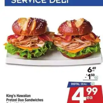 Albertsons King's Hawaiian Pretzel Duo Sandwiches - Select Varieties offer