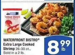 Albertsons WATERFRONT BISTRO Extra Large Cooked Shrimp - Sold in a 2 lb. Bag for $17.98 each offer
