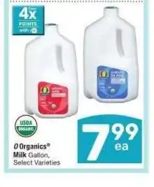 Albertsons O Organics Milk - Gallon, Select Varieties offer