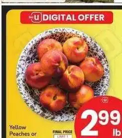 Albertsons Yellow Peaches or Nectarines offer