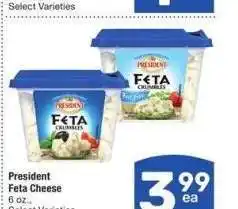Albertsons Président Feta Cheese - 6 oz., Select Varieties offer