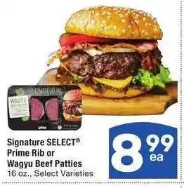 Albertsons Signature SELECT Prime Rib or Wagyu Beef Patties - 16 oz., Select Varieties offer