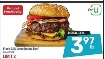 Albertsons Fresh 93% Lean Ground Beef - Value Pack offer