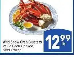 Albertsons Wild Snow Crab Clusters - Value Pack Cooked, Sold Frozen offer