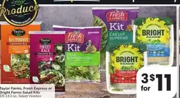 Albertsons Taylor Farms, Fresh Express or Bright Farms Salad Kits - 5.5-13.2 oz., Select Varieties offer