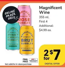 Albertsons Magnificent Wine - 355 ml offer