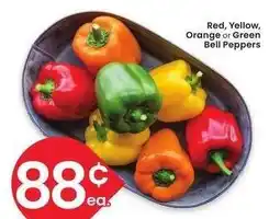 Albertsons Red, Yellow, Orange or Green Bell Peppers offer