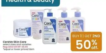 Albertsons CeraVe Skin Care - select sizes and varieties offer