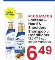 Albertsons Pantene or Head & Shoulders Shampoo or Conditioner - 12.5-17.9 oz., select varieties offer