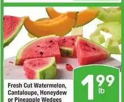 Albertsons Fresh Cut Watermelon, Cantaloupe Honeydew or Pineapple Wedges offer