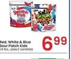Albertsons Red, White & Blue Sour Patch Kids - 1.8 lbs., select varieties offer