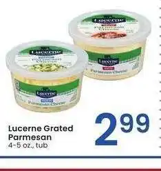 Albertsons Lucerne Grated Parmesan - 4-5 oz., tub offer