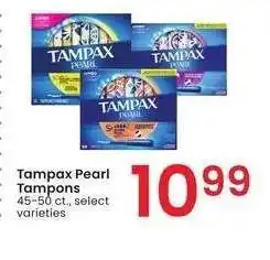 Albertsons Tampax Pearl Tampons - 45-50 ct., select varieties offer