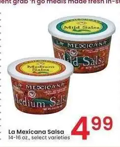 Albertsons La Mexicana Salsa - 14-16 oz., select varieties offer