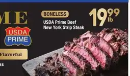 Albertsons USDA Prime Beef New York Strip Steak offer