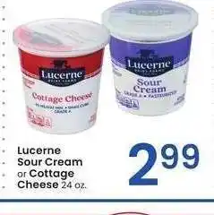 Albertsons Lucerne Sour Cream or Cottage Cheese - 24 oz offer