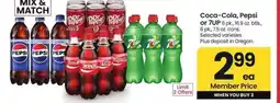 Albertsons Coca-Cola, Pepsi or 7UP - 6 pk. 16.9 oz. btls, 6pk. 7.5 oz. Cans Select Varieties Mix & Match offer