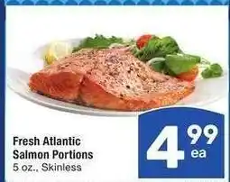 Albertsons Fresh Atlantic Salmon Portions - 5 oz., Skinless offer