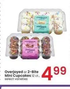 Albertsons OverJoyed or 2-Bite Mini Cupcakes - 12 ct., select varieties offer