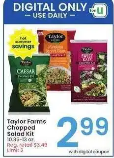 Albertsons Taylor Farms Chopped Salad Kit - 10.35-13 oz. Reg. retail $3.49 offer