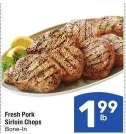 Albertsons Fresh Pork Sirloin Chops - Bone - In offer