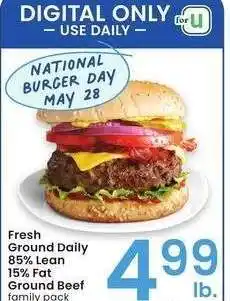 Albertsons Ground Daily 85% Lean 15% Fat Ground Beef offer