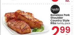 Albertsons Boneless Pork Shoulder Country Style Ribs - family pack offer