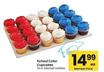 Albertsons School Color Cupcakes - 24 ct. Selected varieties offer
