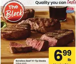 Albertsons Boneless Beef Tri-Tip Steaks - Value pack offer