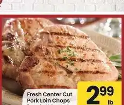 Albertsons Fresh Center Cut Pork Loin Chops - Bone-in. Value pack offer