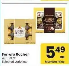 Albertsons Ferrero Rocher - 4.6-5.3 oz. Selected varieties offer