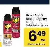 Albertsons RAID Ant & Roach Spray - 17.5 oz. Selected varieties offer