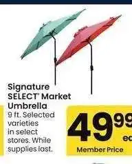 Albertsons Signature SELECT Market Umbrella - 9 ft. Selected varieties offer