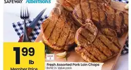 Albertsons Fresh Assorted Pork Loin Chops - Bone - in. Value pack offer