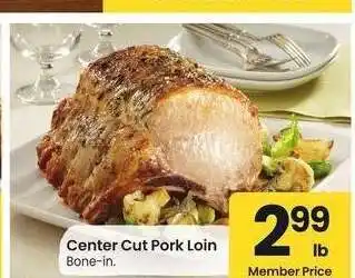 Albertsons Center Cut Pork Loin - Bone-in offer