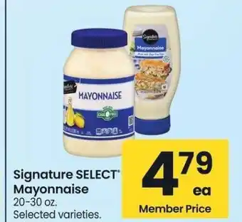 Albertsons Signature SELECT Mayonnaise - 20-30 oz. Selected varieties offer