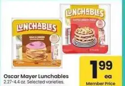 Albertsons Oscar Mayer Lunchables - 2.27-4.4 oz. Selected varieties offer