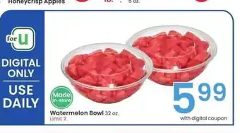 Albertsons Watermelon Bowl - 32 oz offer
