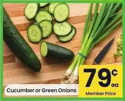 Albertsons Cucumber or Green Onions offer