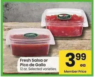 Albertsons Fresh Salsa or Pico De Gallo - 12 oz. Selected varieties offer