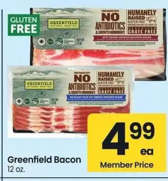 Albertsons Greenfield Bacon offer