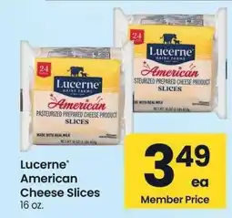 Albertsons Lucerne American Cheese Slices - 16 oz offer